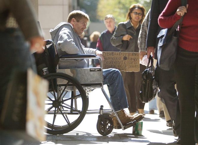 Thousands of veterans living on the streets